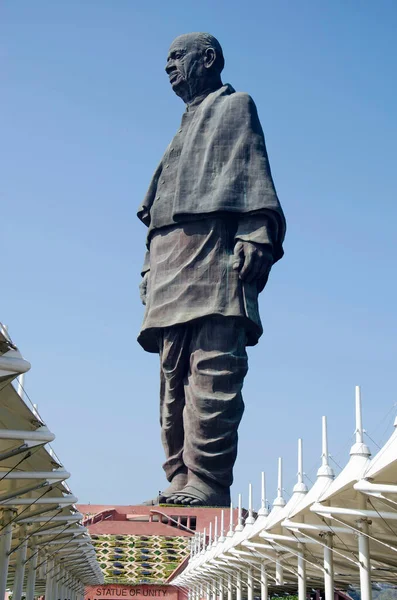 Estátua Unidade Vallabhbhai Patel Estátua Mais Alta Mundo 182 Metros — Fotografia de Stock