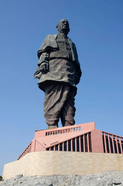 Estatua Unidad Vallabhbhai Patel Orillas Del Río Narmada Estatua Más — Foto de Stock