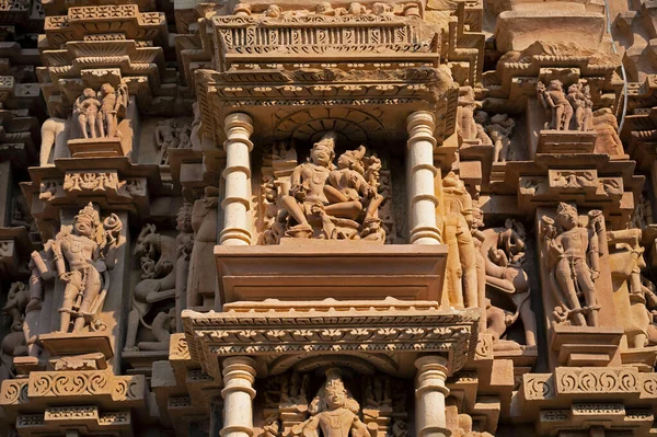Vishvanath Temple Krishna Idol Western Group Khajuraho Madhya Pradesh India — Stock fotografie