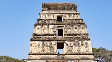 Sri Chintamani Narasimha Tapınağı girişi, Kudli, Shivamoga, Karnataka, Hindistan