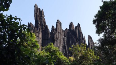 Yana Mağaralarının Güzel Manzarası, Uttara Kannada, Karnataka, Hindistan