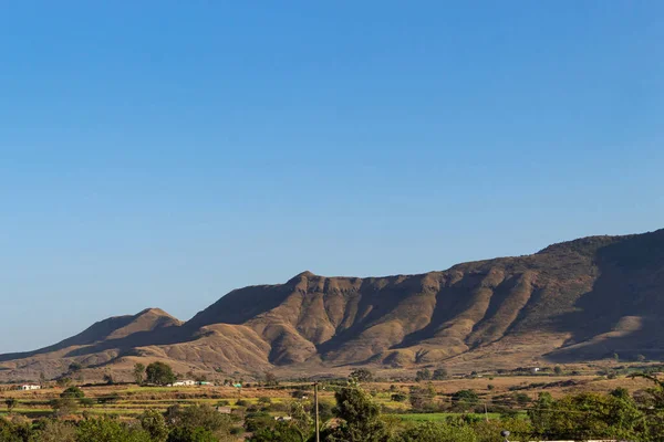 Blick Auf Die Sahyadri Hügel Bei Saswad Pune Maharashtra Indien — Stockfoto
