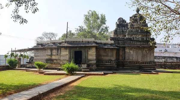 Vista Lateral Del Templo Sri Rameswara Kudli Shivamoga Karnataka India —  Fotos de Stock