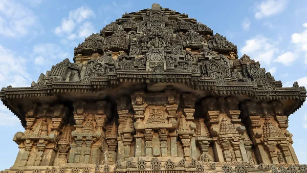 Arquitetura Exterior Templo Lakshminarsimha Javagal Hassan Karnataka Índia — Fotografia de Stock