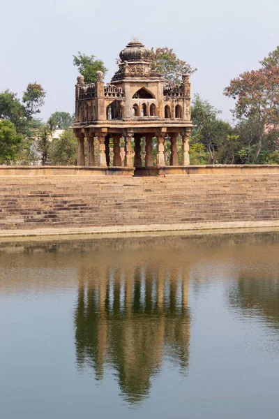 Grande Obra Prima Arquitetura Pedra Santhebennur Pushkarini Devangere Karnataka Índia — Fotografia de Stock