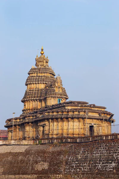 Vidyashankara Templo Sringeri Karnataka India Templo Tiene Zócalo Ricamente Esculpido — Foto de Stock