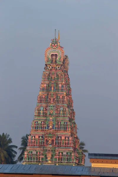 Gopuram Entrada Templo Sri Sharadambe Estabelecido Por Adi Shankara Século — Fotografia de Stock