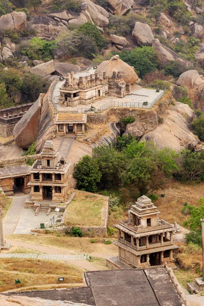 Vista Dall Alto Del Mandapam Del Tempio Hidambeswara Forte Chitradurga — Foto Stock