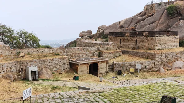 Murallas Murallas Elusittina Kote Chitradurga Fort Karnataka India — Foto de Stock