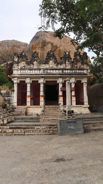 Vooraanzicht Van Ekanatheswari Tempel Chitradurga Fort Karnataka India — Stockfoto