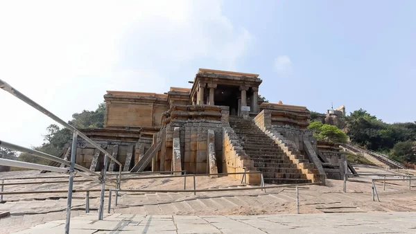 Vista Thirthankar Basadi Shravanbelagola Karnataka Índia — Fotografia de Stock