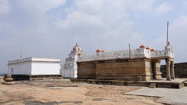 Widok Majjigana Basadi Chandragiri Hill Shravanbelagola Karnataka Indie — Zdjęcie stockowe