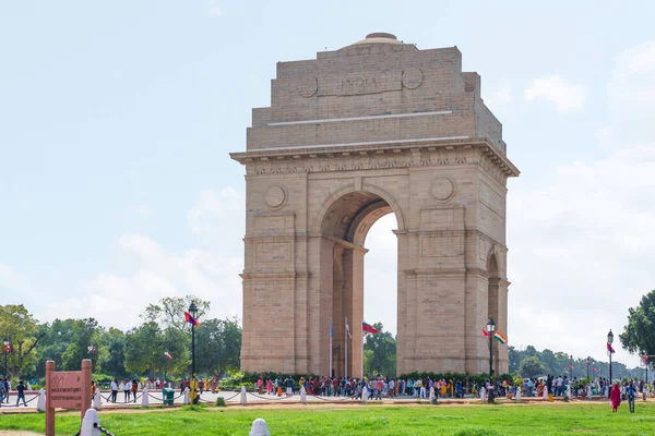 India Gate Військовий Меморіал Розташований Вулиці Раджпат Нью Делі Індія — стокове фото