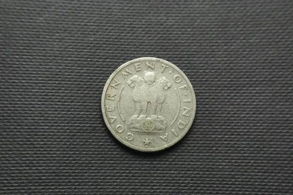 Anna Indian Coin Dated 1950 India Back View — стокове фото