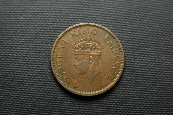 Anna Brittiska Indien Kung George 1942 Front View Bronze — Stockfoto