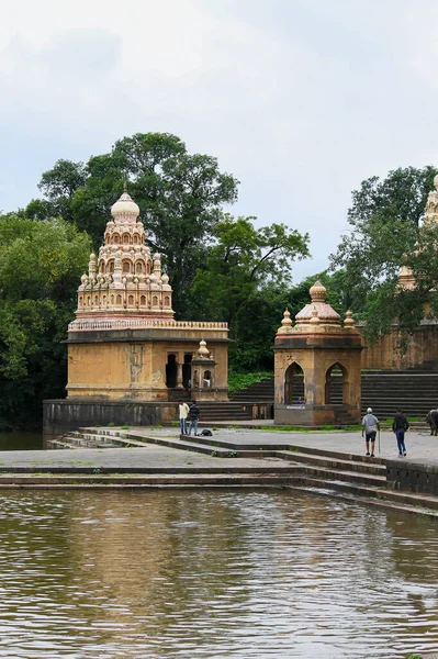 Shri Vishnu Mandir Mandai Ganpati Ali Dharmapuri Ganpati Ali Wai —  Fotos de Stock