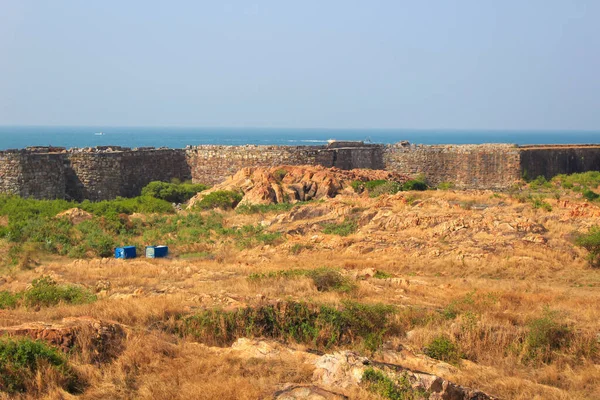 Tierra Sindhudurg Fort Malvan Maharashtra India — Foto de Stock