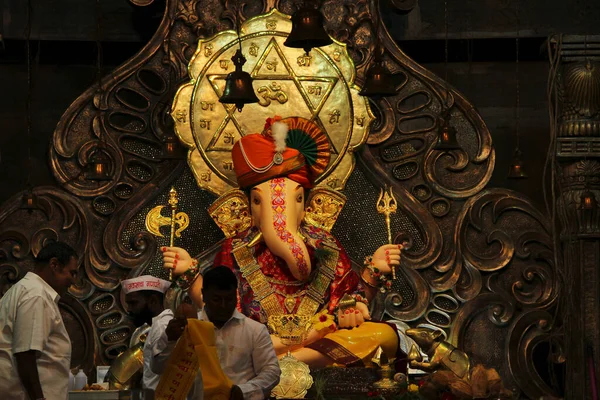 Navsacha Ganpati Mandai Pune Maharashtra Indie — Zdjęcie stockowe