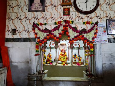 Balumama Heykeli Balumama Mandir, Shri Kshetra Jaikisan Nagar, Akiwat (Kodi), Kolhapur, Maharashtra, Hindistan