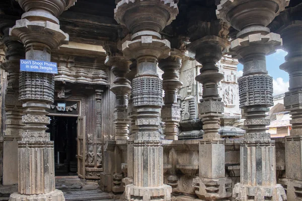 Beautiful Structure Pillers Shri Kopeshwar Temple Khidrapur Kolhapur Maharashtra India — Stock Photo, Image