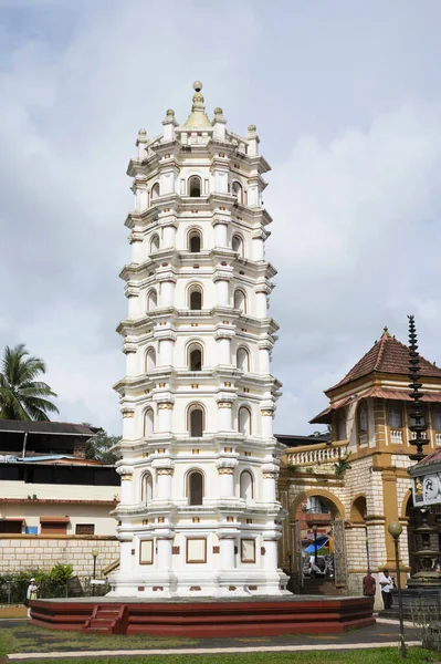 Deepstambha Located Shri Mahalasa Narayani Templemardol Ponda Goa India — стокове фото