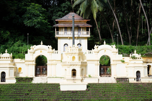 Shri Lakshminarasimha Mandir and Pushkarni.  It is believed that  deities in the temples of Veling were brought  around 16th century to preserve the shrines from destruction by the Portuguese during inquisition, Veling, Mardol, Goa, India