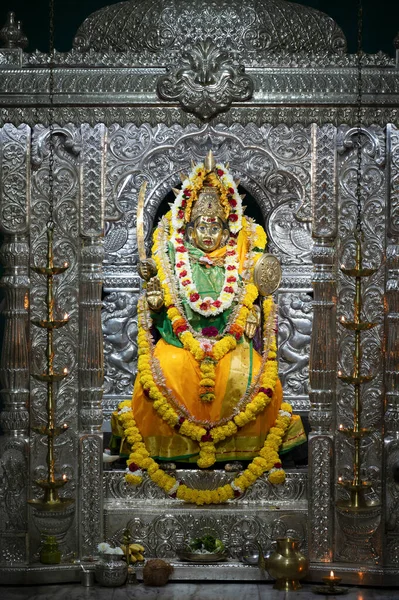 Idol Van Shri Shantadurga Fatarpekarin Deze Tempel Gelegen Fatorpa Van — Stockfoto