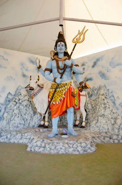 Idol Lord Shiva Someshwar Wadi Tempel 900 Jaar Oude Swayambhu — Stockfoto