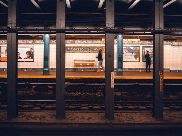 Estação Metrô Brooklyn Nyc — Fotografia de Stock