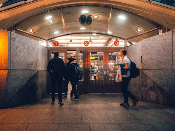 Entrée Une Station Métro — Photo