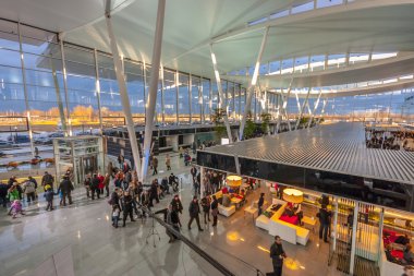 Wroclaw, Polonya - 25 Şubat: copernicus Havaalanı wroclaw