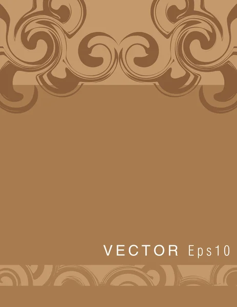 Fond brun tourbillon — Image vectorielle