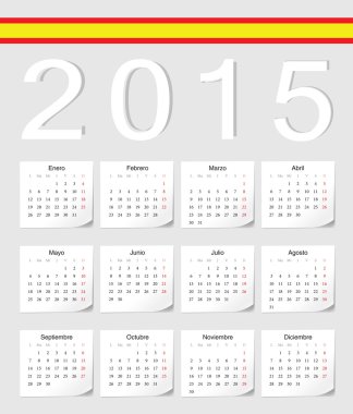 İspanyol 2015 takvim