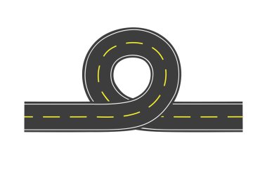 carretera de Vector con lazo