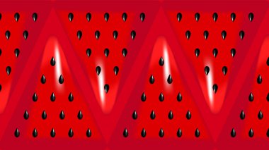 bir dilim karpuz ile Seamless modeli. vektör çizim