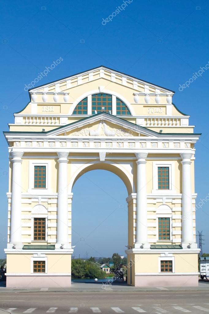Moscow gate in Irkutsk