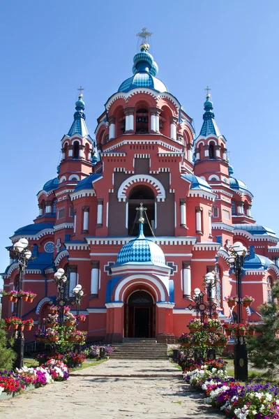 Cattedrale di Kazan nella città di Irkutsk, Russia — Foto Stock