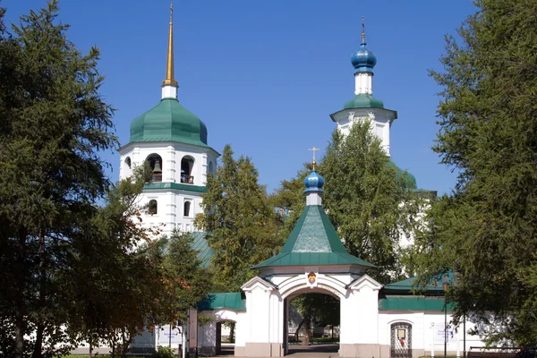 Znamensky 修道院在伊尔库次克 — 图库照片