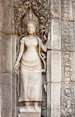 vasıl angkor wat Tapınağı apsaras duvar kısma