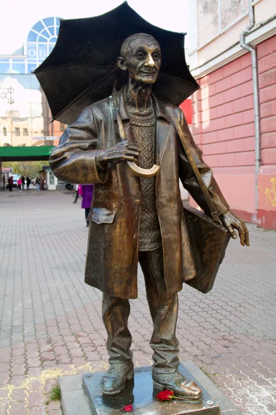 Monument kunstenaar andre pozdeev Krasnojarsk — Stockfoto