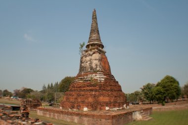 stupa harap antik tapınak ayutthaya, Tayland yerler