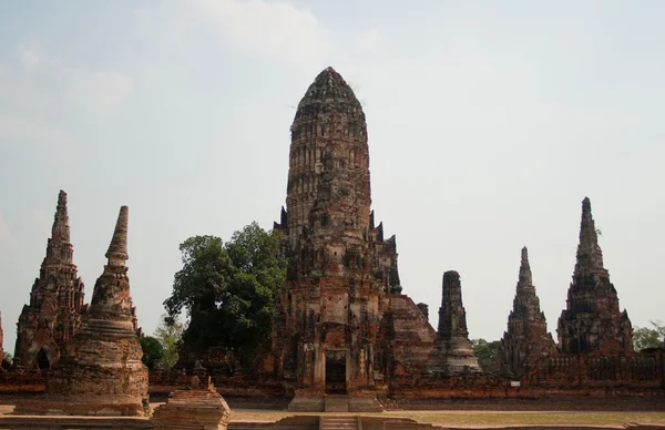 Wat chaiwatthanaram świątynia w ayutthaya — Zdjęcie stockowe