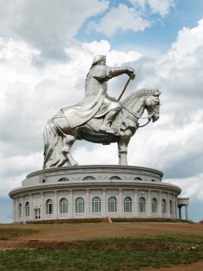 Moğolistan Cengiz Han anıt