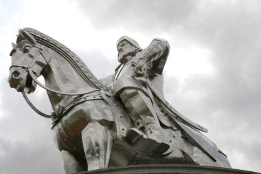 Moğolistan Cengiz Han anıt