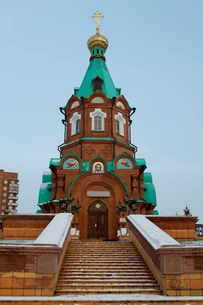 Chiesa di San Nicola a Krasnoyarsk — Foto Stock