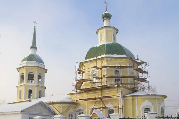 Kościół Przemienienia Pańskiego w miasto Irkuck, Rosja — Zdjęcie stockowe