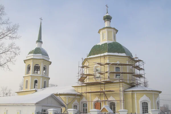 Transfiguratie kerk in de stad Irkoetsk, Rusland — Stockfoto
