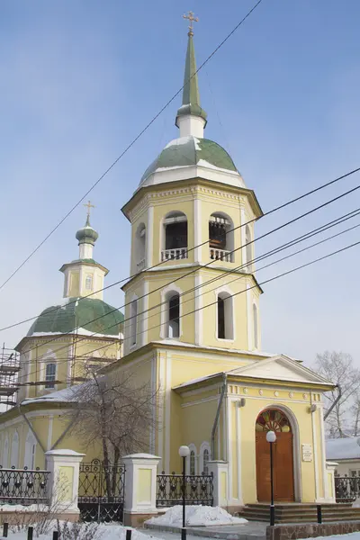 Eglise de la Transfiguration dans la ville d'Irkoutsk, Russie — Photo