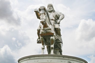 Moğolistan Cengiz Han anıt