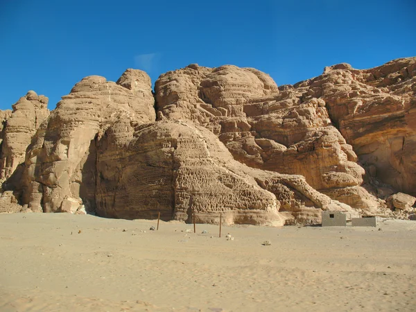 Lunar landscape in the desert in Egypt — Stock Photo, Image